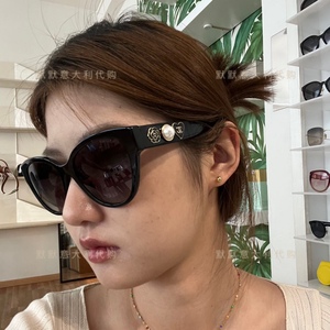 现货默默意大利Chanel香奈儿珍珠山茶花镜腿眼镜墨镜太阳镜CH5479
