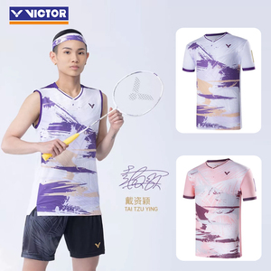 胜利VICTOR威克多羽毛球服球员大赛服速干透气戴资颖男女运动T恤