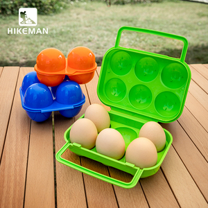 户外便携鸡蛋盒子野营便携蛋托12格防撞破野餐冰箱收纳塑料包装盒