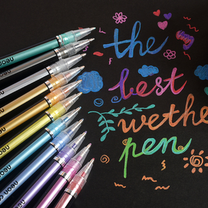 闪光笔珠光笔金属笔彩色中性笔 粉彩笔荧光笔高光笔手帐笔专用笔
