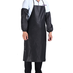厨房pvc防水防油男款男士成人围裙袖套套装长袖大号厨师长款包邮