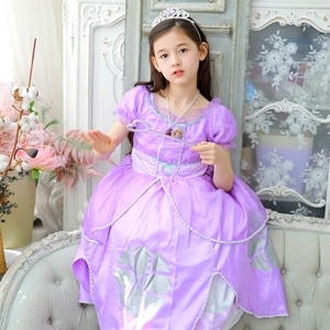 万圣节儿童表演服公主造型裙子苏菲亚小公主表演服儿童礼服套装