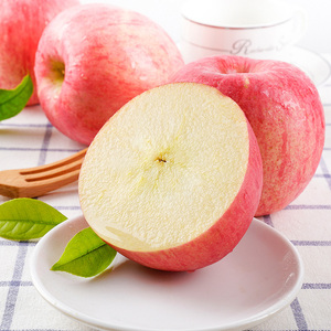 陕西洛川苹果延安水果新鲜水果洛川红富士6枚大果整箱包邮