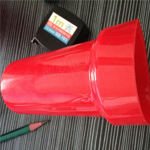 pvc高压电缆头护套防尘帽末端绝缘套管塑料软胶圆顶型红色充气柜