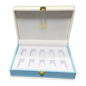 【私人定制】冻干粉护肤品包装盒 暨大5对安瓶套盒精致白色翻盖盒