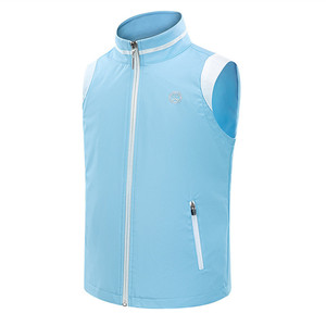 T83儿童高尔夫马甲golf服装男女童背心春秋防雨防风运动休闲外套