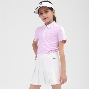 儿童高尔夫服装短裙女童GOLF裙子女装百褶短裙青少年韩版运动裙子