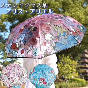 清仓日本J's Planning卡通成人透明塑料雨伞长柄冰雪奇缘长发公主