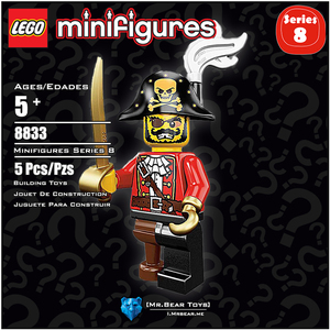 乐高 LEGO 8833 人仔抽抽乐系列 第八季 15# 海盗船长 原封