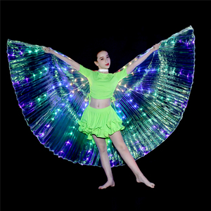 儿童LED新款舞者表演荧光蝴蝶翅膀舞肚皮舞翼表演演出服装