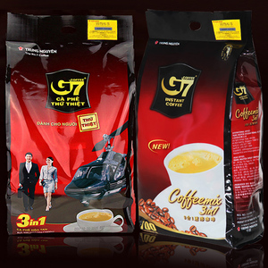 越南g7正品原装进口1200特浓700浓醇速溶3合1咖啡800原味1600g100