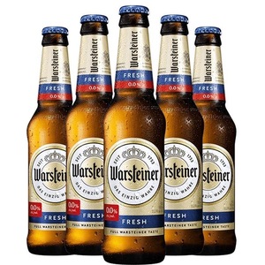 进口沃斯坦（warsteiner）无醇啤酒 330ml*4瓶 德国原装 5瓶装