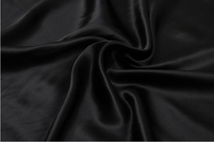 特价处理黑色真丝缎弹力缎100%桑蚕丝零料睡衣裤子连衣裙布料面料