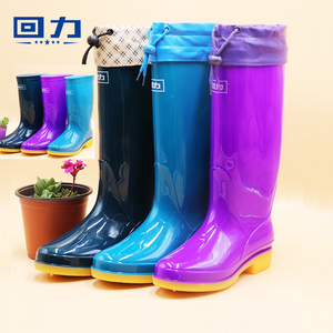 回力雨鞋女式高筒中筒水鞋加绒保暖雨鞋成人雨靴女士短筒水靴套鞋
