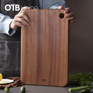 OTB乌檀木砧板厨房家用切水果面板切菜菜板实木原木熟食案板木质