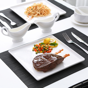 牛排餐盘刀叉盘子西餐餐具套装西式家用北欧创意牛扒碟子早餐方盘