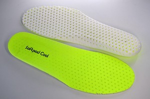 softpad cool跑鞋旅游鞋垫舒适防滑防臭高弹力减震柔软全掌透气孔