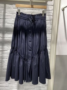 米蔻百家好夏季新款韩版中长显瘦半身裙女式裙子HVSK321D