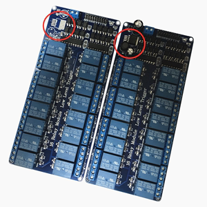 16路继电器模块 5V 12V 控制板 带光耦保护带LM2596电源