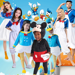 成人儿童迪士尼唐老鸭高飞米老鼠黛西cosplay装亲子卡通表演服饰