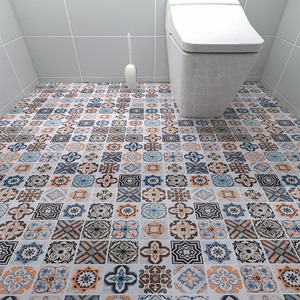 厨房卫生间厕所防水加厚浴室防滑地板贴耐磨地面翻新瓷砖自粘贴纸
