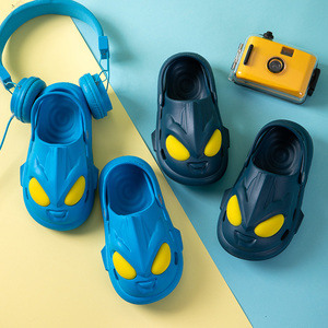 正版奥特曼男童包头拖鞋夏季新款卡通柔软舒适防滑可爱户外豆豆鞋