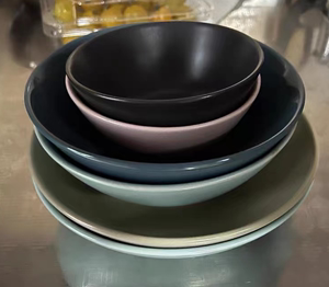 IKEA宜家  法利克洛深盘餐盘汤盘餐碟菜盘陶瓷餐具哑光高光家用餐