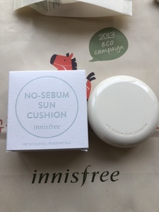 韩国正品innisfree(悦诗风吟)NO-SEBUM控油亮白气垫防晒霜SPF50