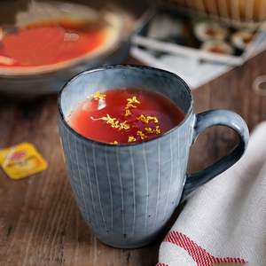 lototo家用创意ins简约复古情侣日式带把陶瓷马克咖啡水杯茶杯子