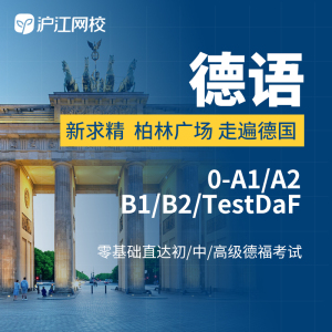 沪江网校新求精德语网课教程零基础直达a1a2b1b2德福欧标教育课程