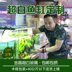 超白鱼缸定制定做金晶超白玻璃客厅中小型桌面鱼缸长方形水草缸