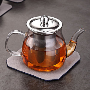 晨高耐高温玻璃茶具泡茶壶煮茶器简约烧水壶花茶壶家用单壶泡茶器