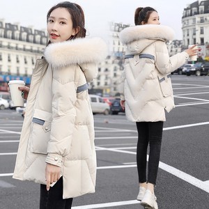 羽绒服女冬季2023年新款韩版时尚爆款白鸭绒大毛领短款小个子外套