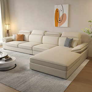 2022新款科技布艺沙发客厅轻奢现代简约北欧小户型奶油风转角家具
