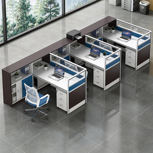 职员办公桌子办公室员工电脑办公桌椅组合简约现代财务办工桌单人