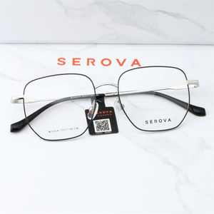 施洛华近视眼镜全框合金可配度数时尚简约潮流男女大框SF520LAY