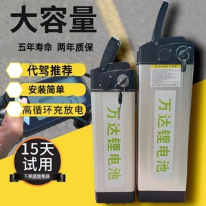 折叠电动车锂电池48v20A30A永久名顶凤凰新日代驾通用大容量电瓶