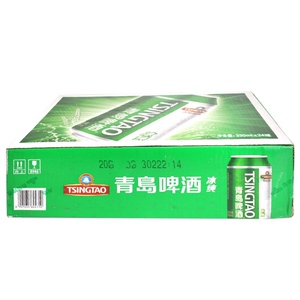 青岛冰纯拉罐啤酒 听装 罐装青岛啤酒  330ml*24 听/箱 一箱价