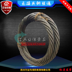无接头钢丝绳 15T6m环形钢丝绳索具 20/25/30T镀锌穿编钢丝绳吊具