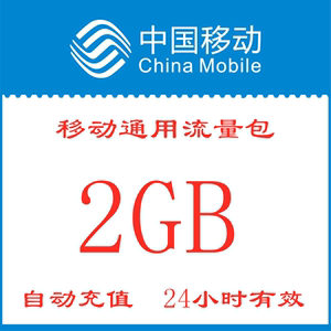 广西移动流量充值2GB 日包全国流量 zx 24小时有效