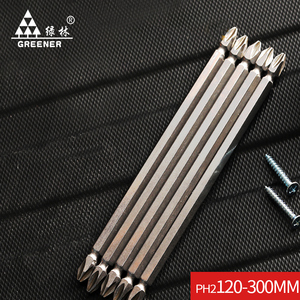 绿林加长十字高硬度工业级批头特价电动手电钻S2超硬强磁螺丝刀风