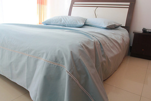 外贸床单单件纯棉全棉斜纹纯色简约1.5 1.8 2.0m米床双人