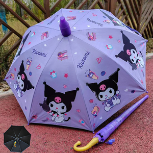 库洛米儿童雨伞公主小学生幼儿园防水套太空卡通可爱黑胶晴雨伞