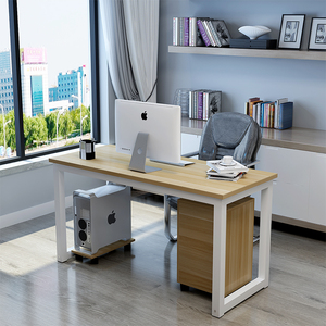 电脑台式桌家用经济型钢木书桌简约办公桌子包邮单人桌双人电脑桌