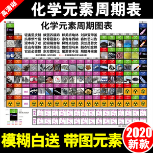 新款化学元素周期表墙贴初中数学物理化学公式方程式贴纸挂图 阿里巴巴