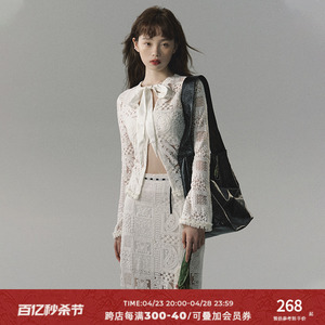 OAKMOO/  "东京创愈木"原创设计重工蕾丝上衣+长裙高级感两件套装
