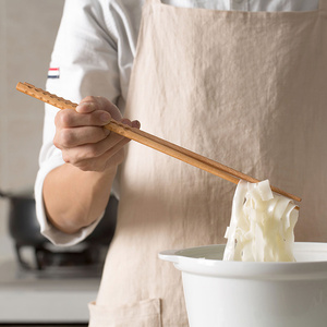 居家家榉木加长款火锅油炸筷子家用捞面超长快子厨房油条实木筷子