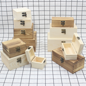 木盒实木复古收纳盒木质包装盒礼品盒定制正方长方形大小号木盒子