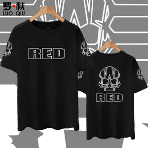 red epic摄像师相机同款纯棉短袖t恤衫男女夏宽松衣服半袖可定制