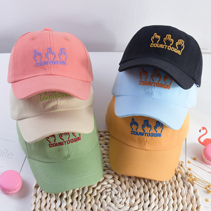 春夏新款儿童帽子1-3岁2男女童遮阳帽123刺绣鸭舌帽宝宝棒球帽潮